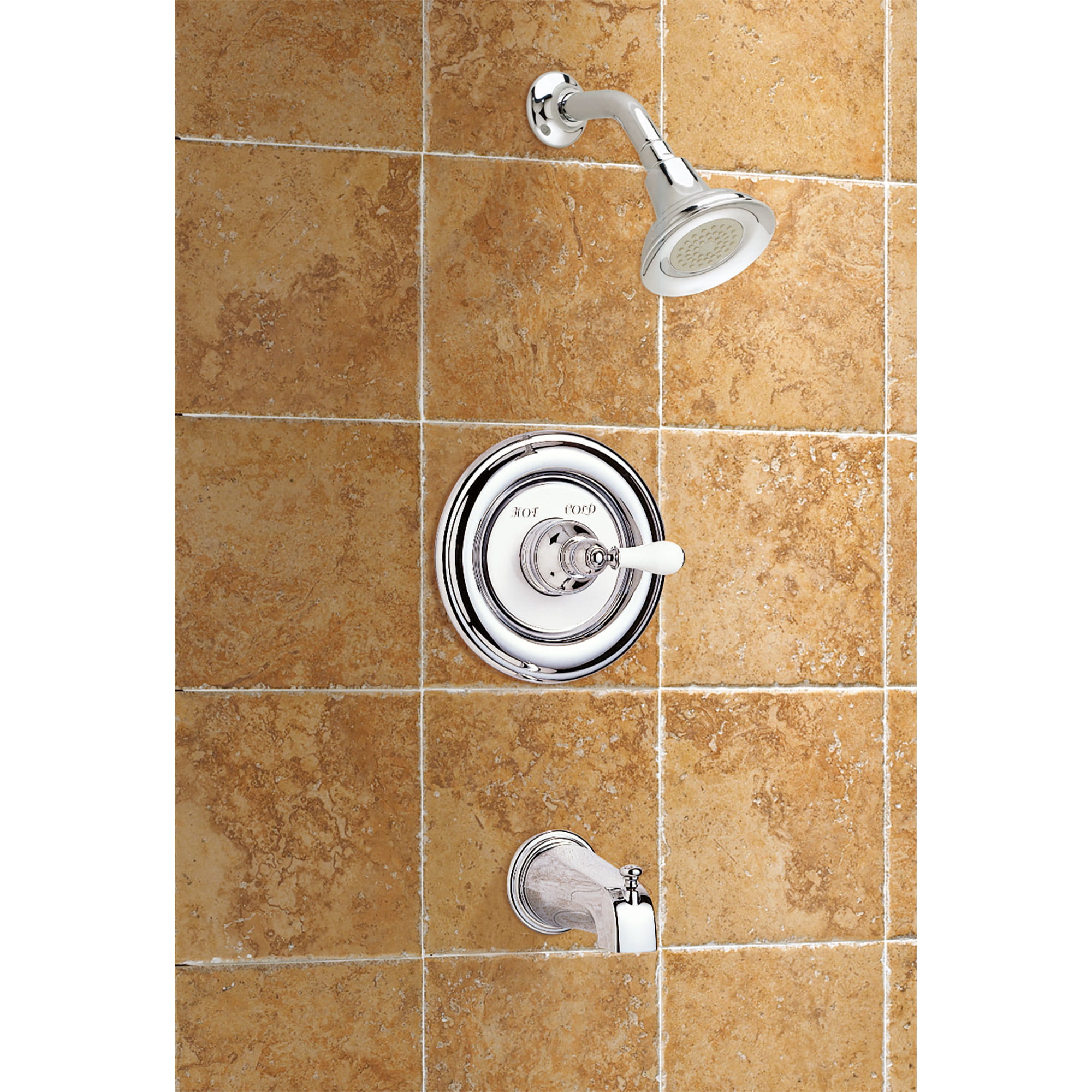 Hampton 2.5 GPM Tub and Shower Trim Kit with Lever Handle